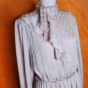 Vintage Boxed Pattern Dress